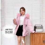 topÁo phao nữ Parka phong cách Hàn Quốc lót lông,Áo khoác nữ mùa đông trẻ trung, lông mũ tháo rời IMES SHOP 1475 thumbnail