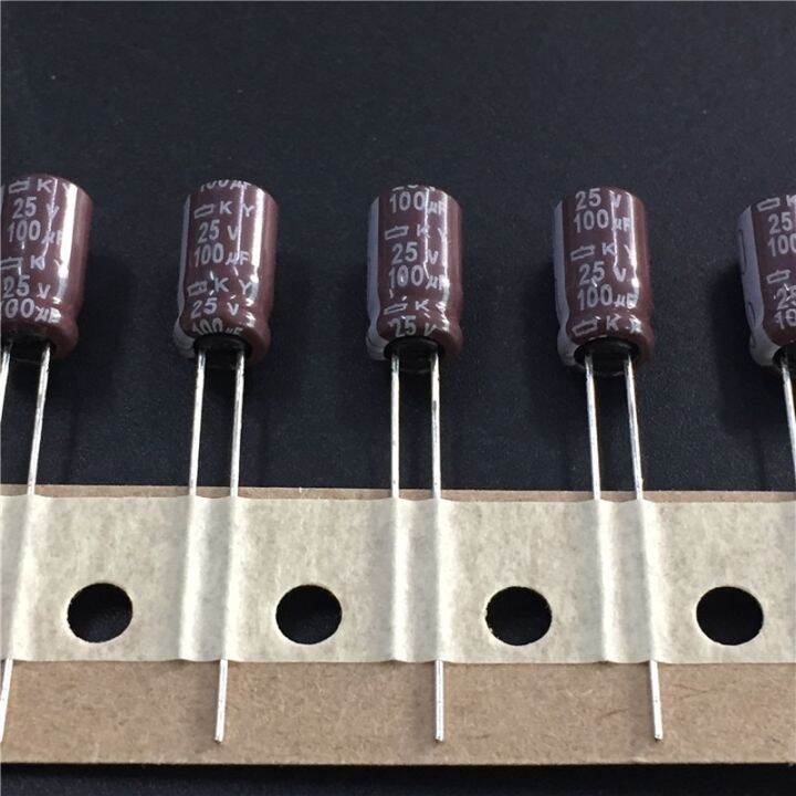 10pcs-100uf-25v-ncc-ky-series-6-3x11mm-low-impedance-original-25v100uf-motherboard-capacitor