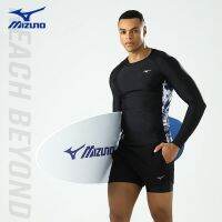 Mizuno นำเข้าของแท้ญี่ปุ่นกางเกงว่ายน้ำ2023ผู้ชายกางเกงว่ายน้ำผู้ชายแห้งเร็วกางเกงว่ายน้ำขาสั้นสองชั้นกันคลอรีน