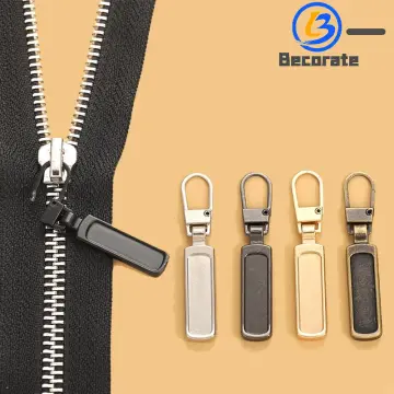 Zipper Pull Replacement,4pcs Universal Metal Luggage Replacement Zipper  Pulls Slider,Zipper Repair Kit, Suitcase Zipper Pull Tab for Backpack  Jackets