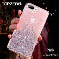 TOPZERO เคสโทรศัพท์ซิลิโคนกลิตเตอร์,เคสโทรศัพท์สำหรับ iPhone 7 8 Plus 11 12 Pro Max