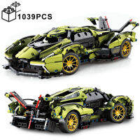 1039PCS Technical Lambor V12 Vision GT Concept Speed Car Building Blocks MOC ประกอบอิฐของขวัญของเล่นสำหรับผู้ใหญ่ Boy