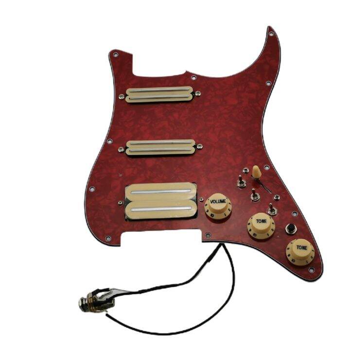 HSS St Guitar Pickups Alnico V Humbucker Pickup Prewired Pickguard