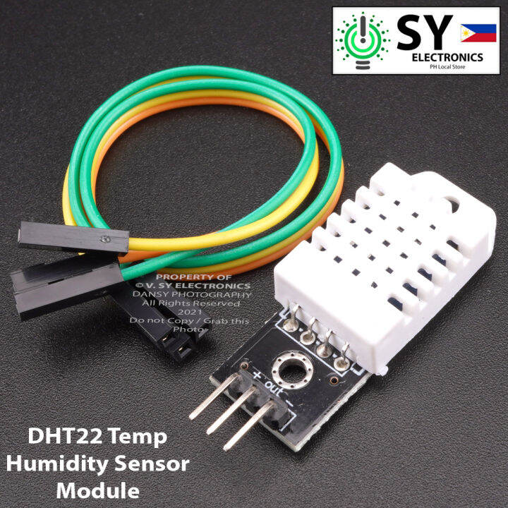 DHT22 AM2302 Digital Temperature and Humidity Sensor Module Board with ...