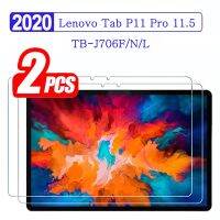 [HOT DOLXIOWEOH 539] (2แพ็ค) กระจกนิรภัยสำหรับ Lenovo Tab P11 Pro 11.5 2020 TB J706F/J706N/J706L เต็มครอบคลุมป้องกันหน้าจอฟิล์มแท็บเล็ต