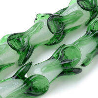 10pc Handmade Lampwork Beads Vegetable Green 18~20x13~15x13~15mm