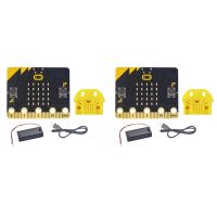 2X BBC Microbit Go Start Kit :Bit BBC Programmable Learning Development Board with Protective Case+Battery Box