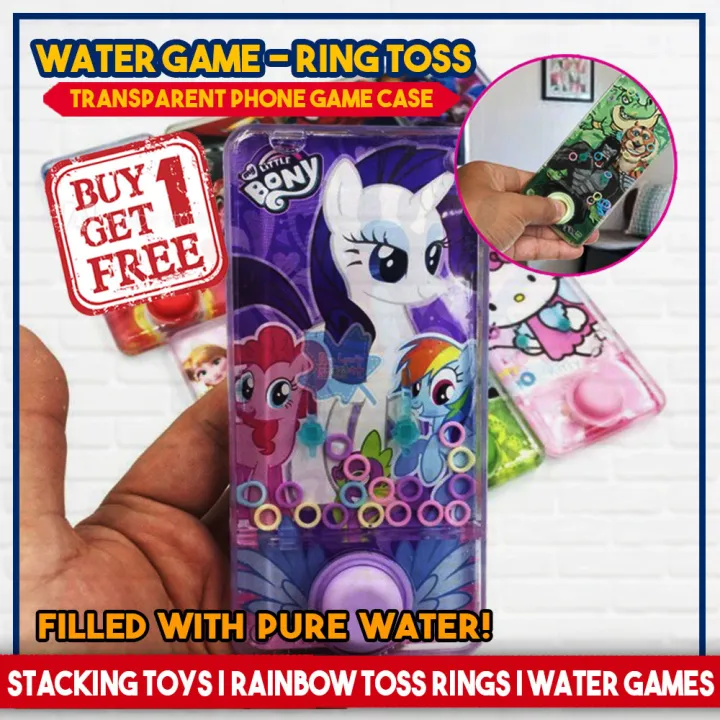Water Game Ring Toss Manual Baby Bubble Ring Game Machine Plastic Ring