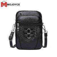 MOJOYCE Women Soft PU Leather Messenger Bag Multi-Layer Shoulder Zipper Phone Pouch