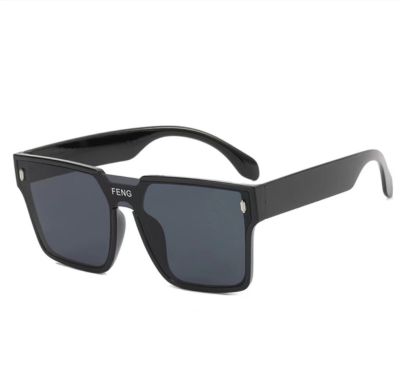 【Hot sales】 แว่นตาแฟชั่นฮิปฮอปที่นิยมในโลกออนไลน์สำหรับผู้หญิง FENG แว่นกันแดดผู้ชาย 20115