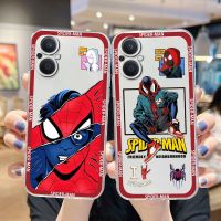 Marvel Spiderman Fashion Art For OPPO A5 A9 A53 S A74 Reno 7 6 5 4 2 Find X3 X2 Z Lite Neo Pro Plus transparent Phone Case Phone Cases