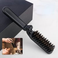 【CC】 NEW Boar Bristle Hair Comb Sandalwood for Beard Fold  Men