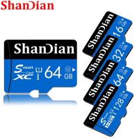 [HOT TALQQQWWEGE 583]ShanDian การ์ดความจำการ์ด SD อัจฉริยะ128GB,32GB 64GB 16GB แฟลชเมมโมรี่ดิสก์ไดร์ฟปากกา Class10บัตร TF สำหรับกล้องสมาร์ทโฟน