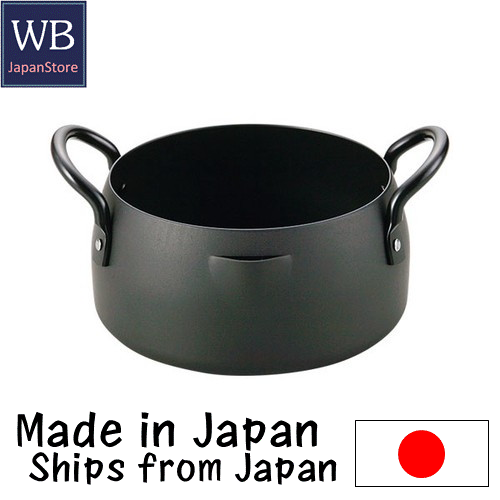 Japanese Tempura pot 16cm Tempura nabe Deep fryer Deep fried pot iron gas flame IH Induction