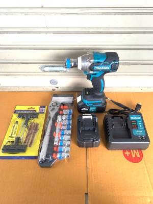 [[ส่งฟรี ไม่ต้องใส่โค้ด]] บล็อคไฟฟ้าMAKITA229v+ปะยาง+ลูกบล็อค เอนกประสงค์ ทน ใช้งานหนักสบาย น้ำหนักเบาเบา