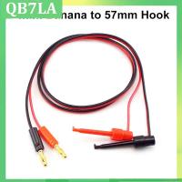 Multimeter Measure 4mm Banana Plug to Test Hook Clip Lead Cable 1M Test Wire Connector Gold Plated QB7LA