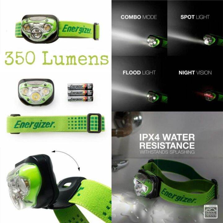 Original ENERGIZER WATERPROOF ULTRALIGHT CAMPING HEADLAMP Head