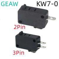 10PCS KW7-0 Micro Switch for Microwave Oven Game Machines Electric Cookers 16A 125VAC/250VAC 1NO 1NC 2Pin 3 Pin  KW7-0