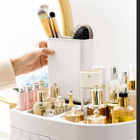 Creative Desktop Organizer Transparent Storage Box Makeup Organizer Cosmetic Drawer Beauty Box Clear Storage Bin Christmas Gifts