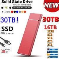 ใหม่ SSD 1TB Mobile Solid State Drive ความเร็วสูง Type-C USB 3.0 2TB 4TB 8TB การจัดเก็บข้อมูลภายนอกฮาร์ดดิสก์สำหรับแล็ปท็อปโน๊ตบุ๊ค