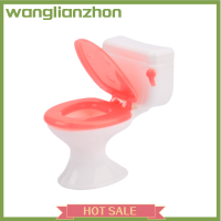 Wanglianzhon ของเล่นเด็กจิ๋วห้องน้ำสีขาวแบบจำลองห้องน้ำวินเทจเฟอร์นิเจอร์บ้านตุ๊กตา