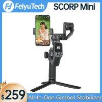 FeiyuTech Official SCORP Mini 3-Axis Handheld All-in-One Gimbal Stabilizer for GoPro Smartphone Mirrorless Camera G6 Max Upgrade Selfie Sticks