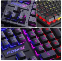 RGB Mix Backlit 104ปุ่มสวิตช์ป้องกัน Ghosting สำหรับแล็ปท็อป PC เกมคีย์บอร์ดแบบกลไกที่คีย์บอร์ดสำหรับเล่นเกมแบบมีสายใหม่