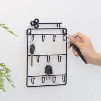 Modern Simple Creative Keys Holder Wall Key Hanger Rack Earring Ring Necklace Storage Hooks Shelf Home Decorative Crochet GY054