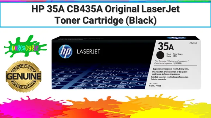 HP 35A CB435A Original LaserJet Toner Cartridge (Black) | Lazada PH