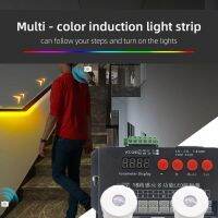 ✑¤✥ Led ladder Controller 12V Power Dual Motion Sensor Stair Light Stairway Sense Step for Led strip Lights IC WS2812B WS2811 1903