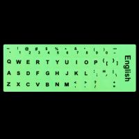 Luminous Keyboard Stickers Spanish/English/Russian/Arabic/French Language Letter Protective Film Alphabet Button Layout