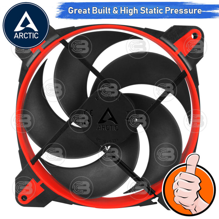 coolblasterthai-arctic-pc-fan-case-bionix-p140-red-pressure-optimised-with-pwm-pst-size-140-mm-ประกัน-10-ปี