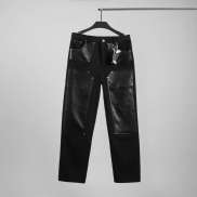 Quần dài kaki The Bad God Brian B leather trouser pants