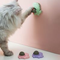 Catnip Toy Natural Mint Rotating Catnip Balls Cats Chewing Toy Kitten Teeth Clean Catnip Wall Balls Toy  Licking Gift Toys