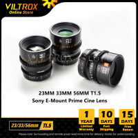 Viltrox 23mm 33mm 56mm T1.5 Cinema Lens APS-C Large Aperture Manual Focus Prime Cine Lens Filmmaking Vlogger for Sony E Mount Camera A6400 NEX-7 A6300