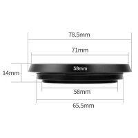 เลนส์ฮูดมุมกว้างไม่มีโพรงมุมมืดสำหรับ Leica 37 40.5 49 52 55 58 67มม. สำหรับตัวป้องกันแบบมีช่องระบายสกรูกล้อง Sony DSLR Canon