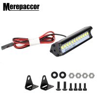 MREEPACCOR 55MM Super Bright 12LED Lights Bar for 1/10 RC Crawler Car Axial SCX10 90046 D90 Upgrade Parts  Power Points  Switches Savers