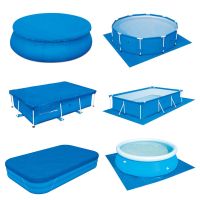 Swimming Pool Cover Multiple Sizes Cloth Round Mat Family Garden Rainproof Dust Cover UV Resistant Mat Home Pool Accessories