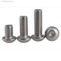 ⊕ M4 4mm A2 304 stainless steel button head hex bolt screw stainless steel round / pan head M4x6/M4x8/M4x10/M4x12/M4x16/M4x20