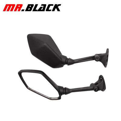 “：{}” Motorcycle Black Side Rear View Mirrors For Kawasaki Ninja ZX6R ZX-6R ZX600R 2009-2012 2009 2010 2011 2012