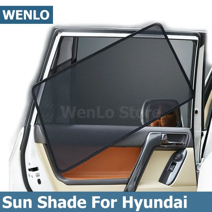 Car Side Window Sun Shades For Hyundai SANTA FE i30 i40 IONIQ KONA LAFEST Car Sun