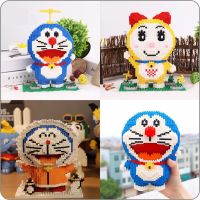 Anime Doraemon Dorami Cat Robot South Pole Penguin Animal Pet Model Mini Diamond Blocks Bricks Building Toy for Children no Box