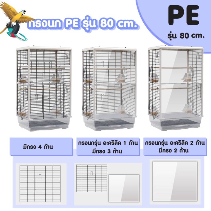 ส่งฟรี-กรงใส-กรงอะคริลิค-ขนาดใหญ่-สำหรับนกทุกขนาด-อุปกรณ์ครบชุด-กรงนก-กรงสัตว์เลี้ยง-กรงขนาดใหญ่-กรงฟอพัส-กรงนกแก้ว