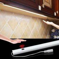 Indoor Under Cabinet LED Lights Bar 30/50cm Hand Motion Sensor Set EU Plug 220V for Kitchen Wardrobe Cuisine Night Lighting Lamp