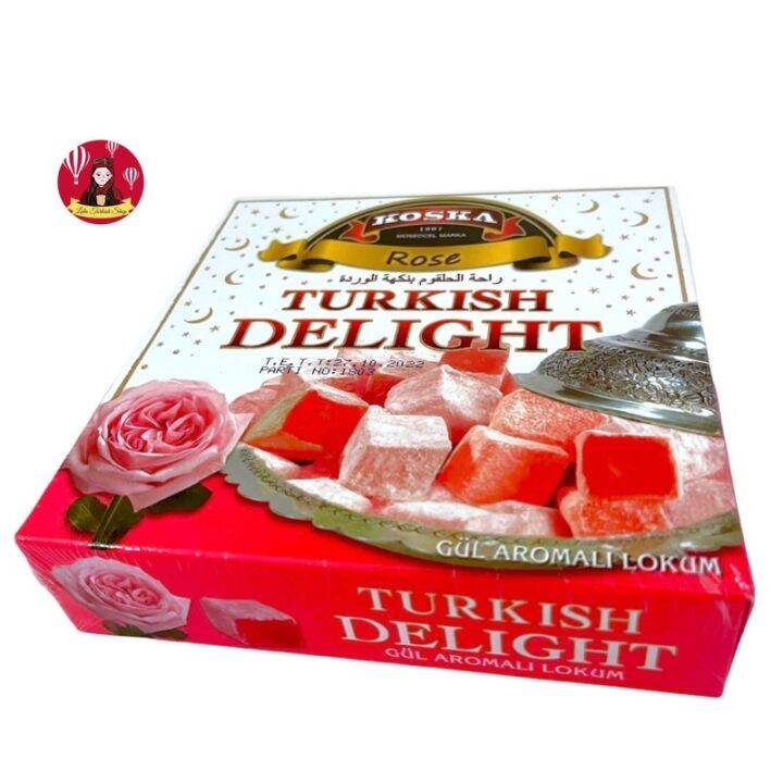 เตอร์กิช-ดีไลท์turkish-delight-ขนมหวานชื่อดังจากตุรกี-โลคุม-ปริมาณ-200-กรัม-พร้อมส่ง