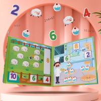 Early Education Two-In-One Digital Montessori Baby Sticker Book Puzzle Book Childrens Addition And Subtraction Magnetic Puzzle Educational Toys