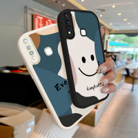 Lambskin + เคสโทรศัพท์ TPU สำหรับ Vivo Y19 Y5S Y12S Y20 Y20i Y20SG Y30G Y21 Y21G Y31 Y33T Y50 Y51 Y51A Y53S U3 IQOO เคส U1X หนัง PU อ่อนนุ่มป้องกันกล้องเต็มรูปแบบยิ้มเคสโทรศัพท์มือถือกันกระแทก