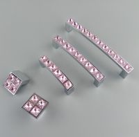 【CW】 Real Pink Glass Handle Drawer Table Knobs Wardrobe Cabinets Cupboard Dresser Pulls