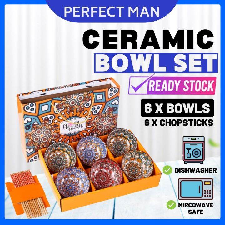 Porcelain Bowl Set Ceramic Bowl Gift Set Rice Bowl/Soup Bowl Ceramic