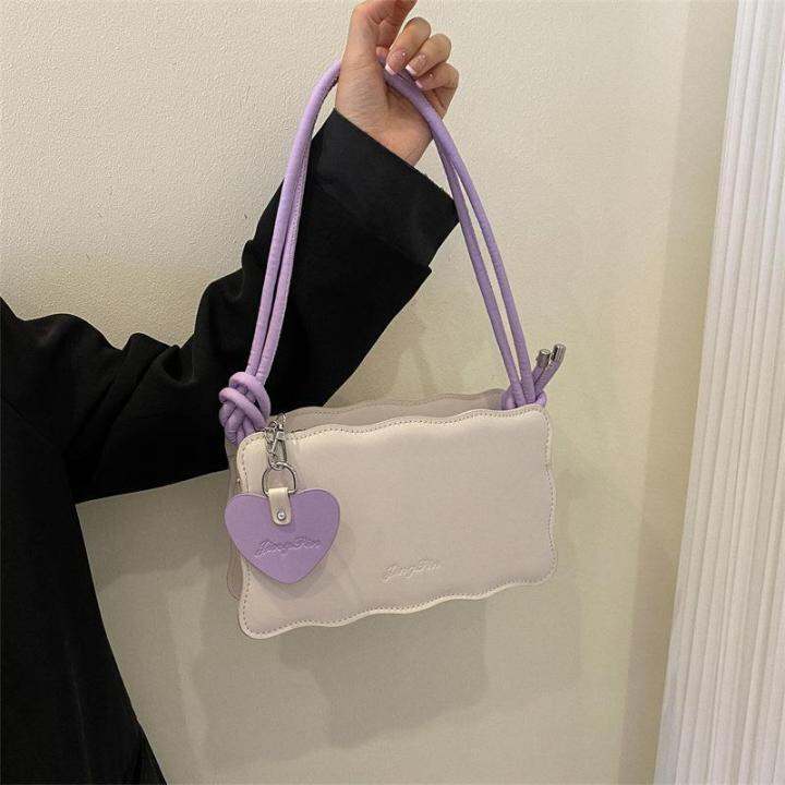 one-shoulder-bag-western-style-high-quality-bag-female-2023-trendy-new-casual-solid-color-simple-biscuit-bag